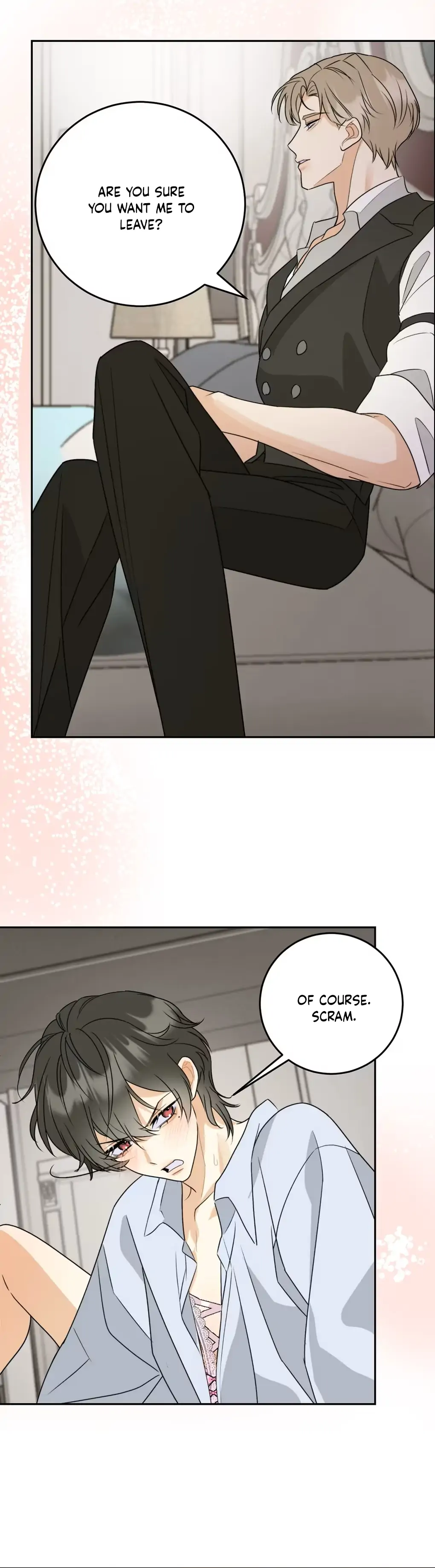 the golden goose dressed as an alpha boss bato Ch.2 Page 12 side leg slit